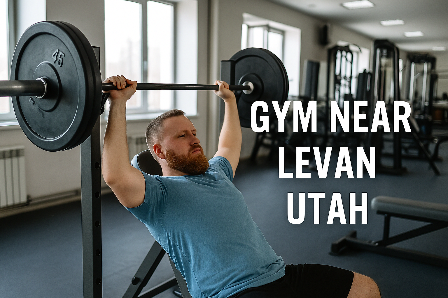 Workout gym near Levan Utah with cardio machines and personal training space